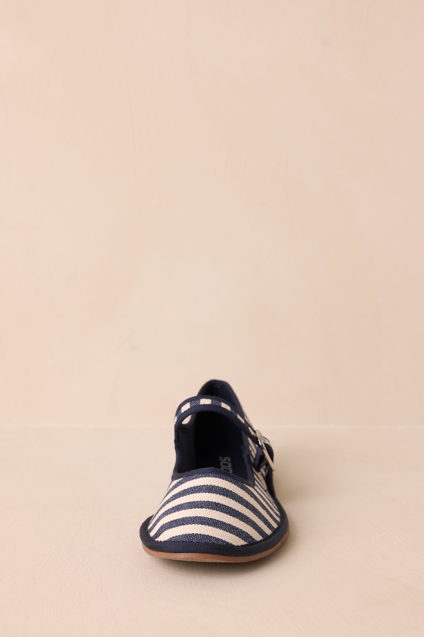 Saltwater Stroll Navy Stripe Mary Jane Flats