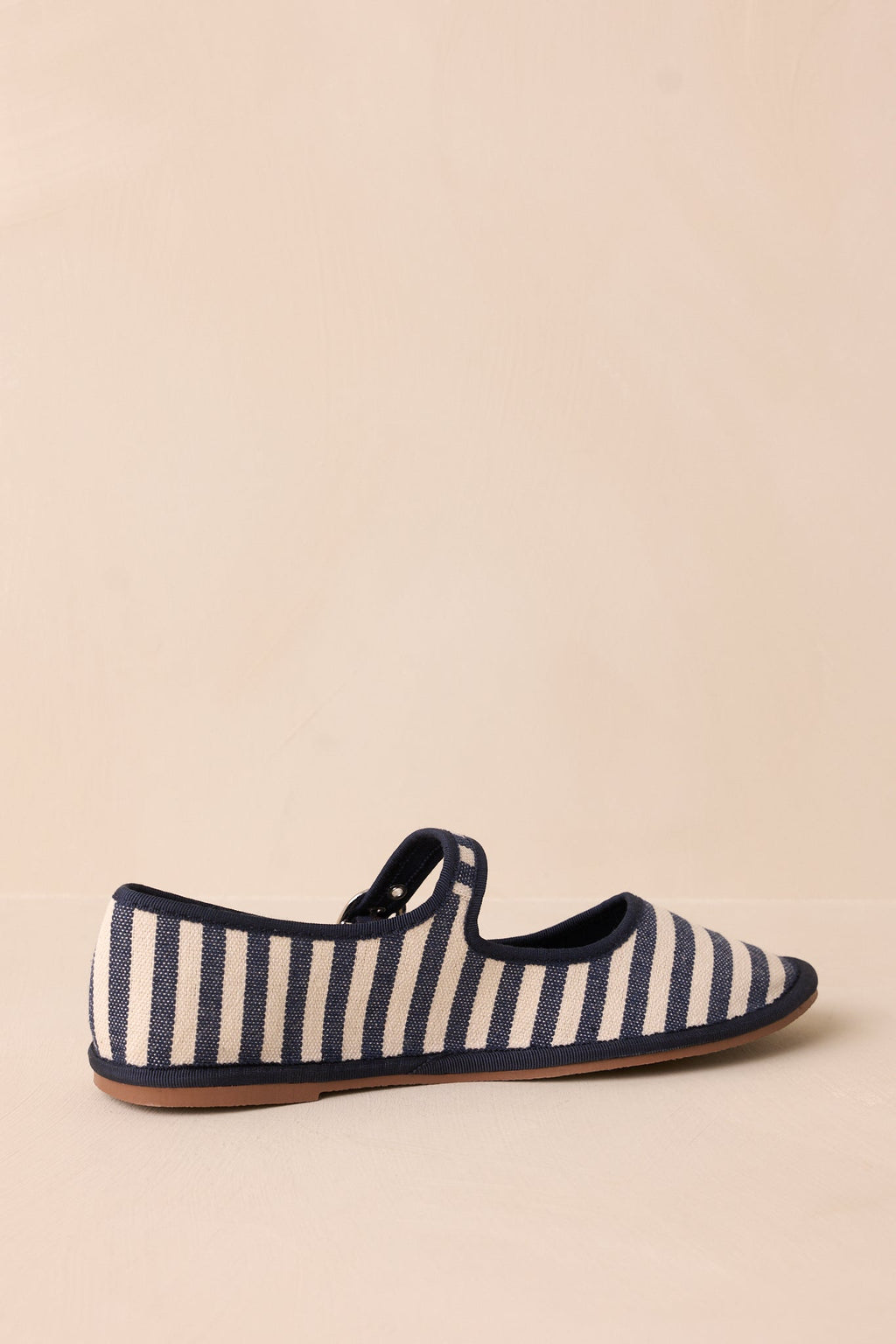 Saltwater Stroll Navy Stripe Mary Jane Flats