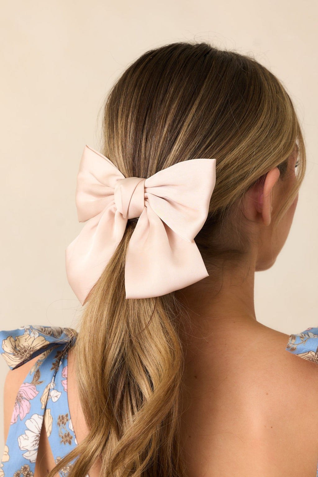The Only Reason Champagne Pink Clip In Bow