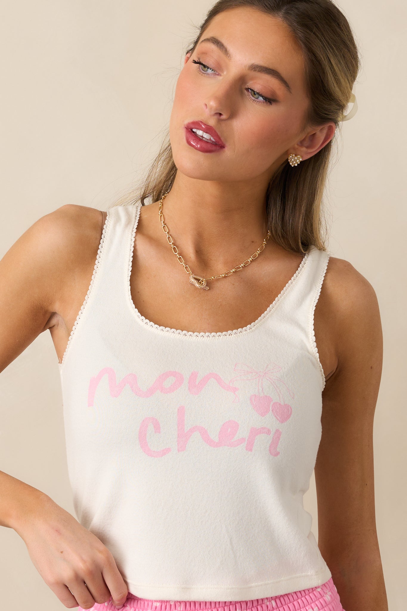 Z Supply Mon Ch?i Ivory Vanilla Ice Vintage Tank