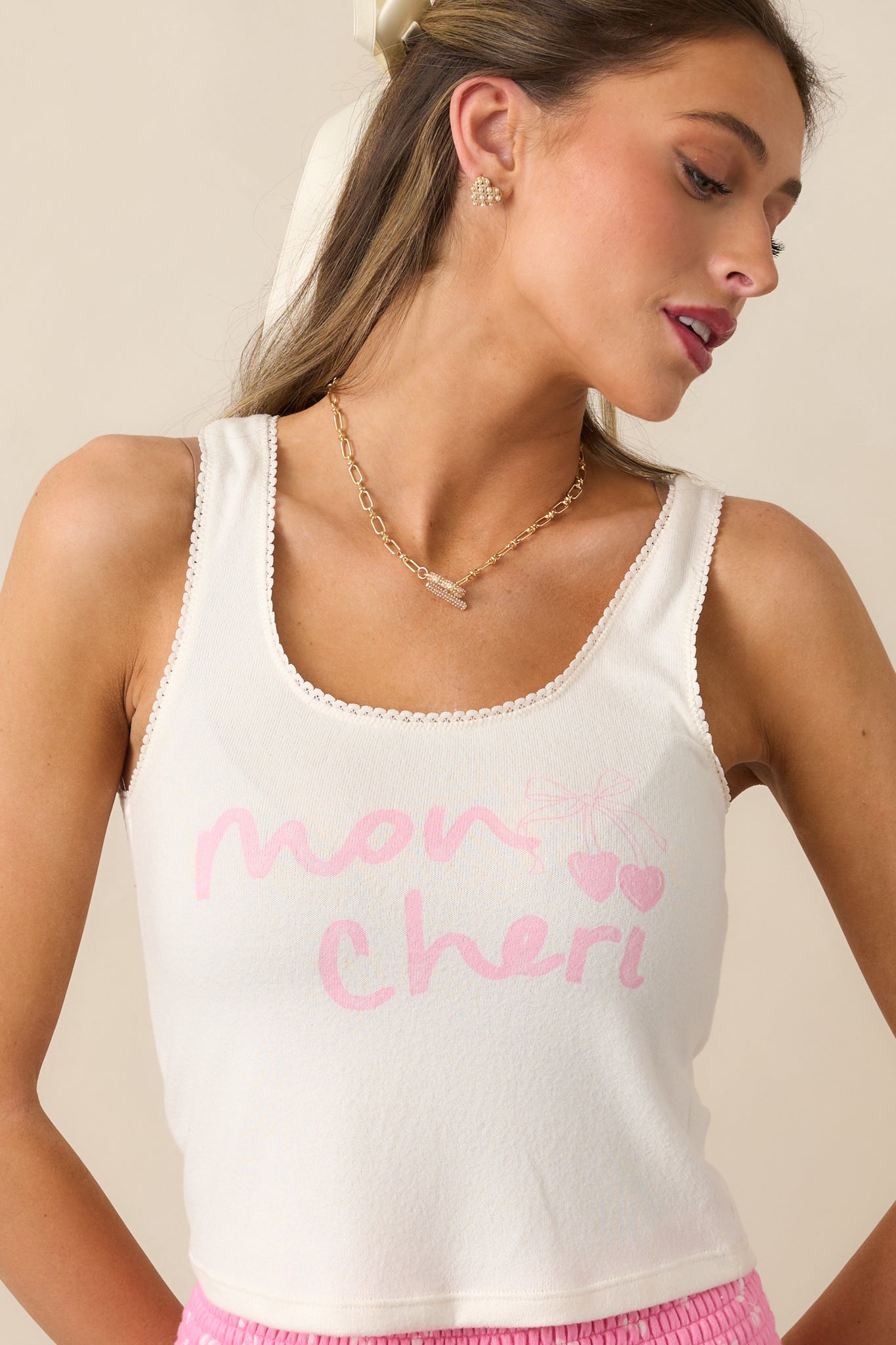 Z Supply Mon Ch?i Ivory Vanilla Ice Vintage Tank