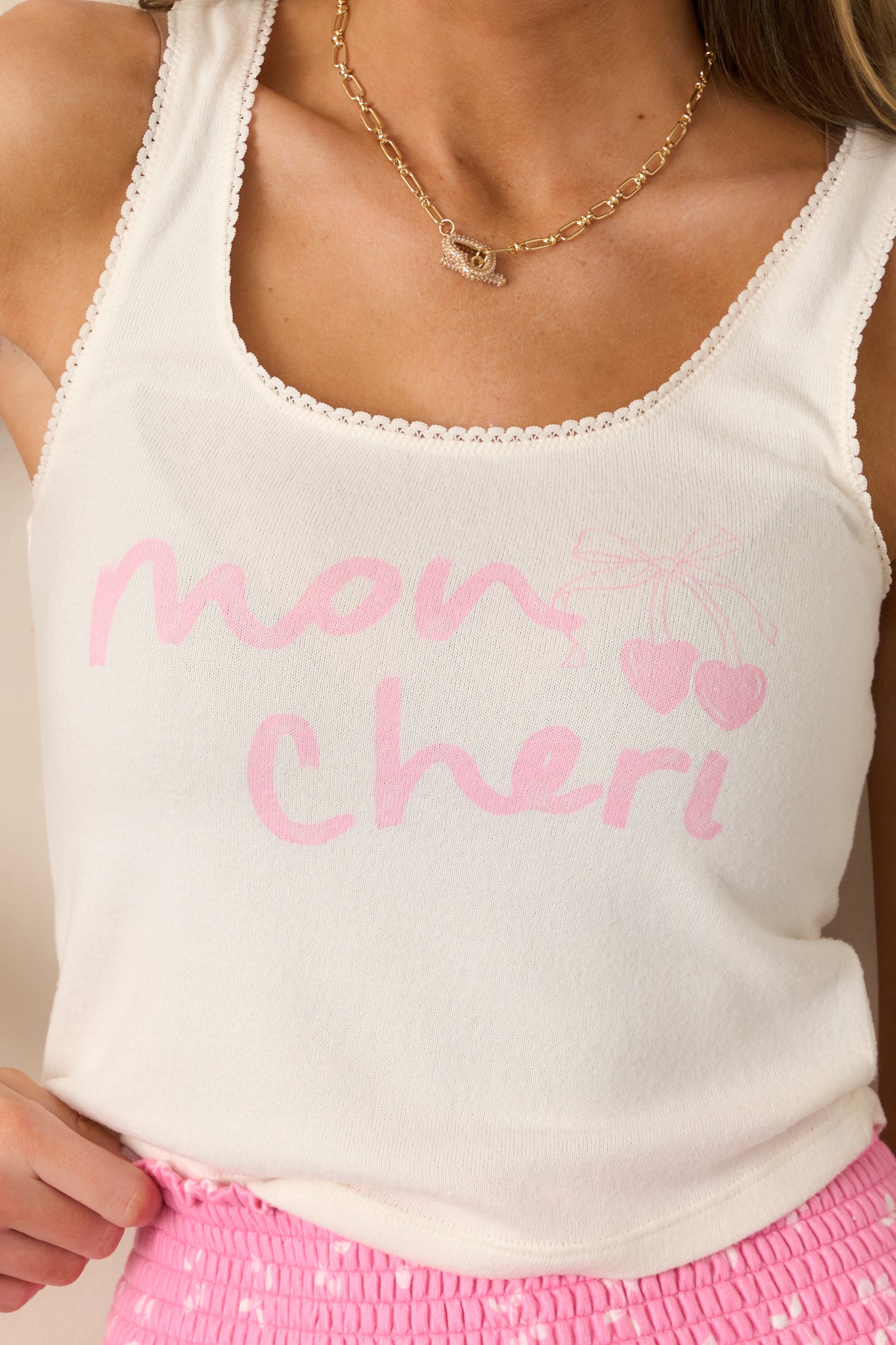 Z Supply Mon Ch?i Ivory Vanilla Ice Vintage Tank