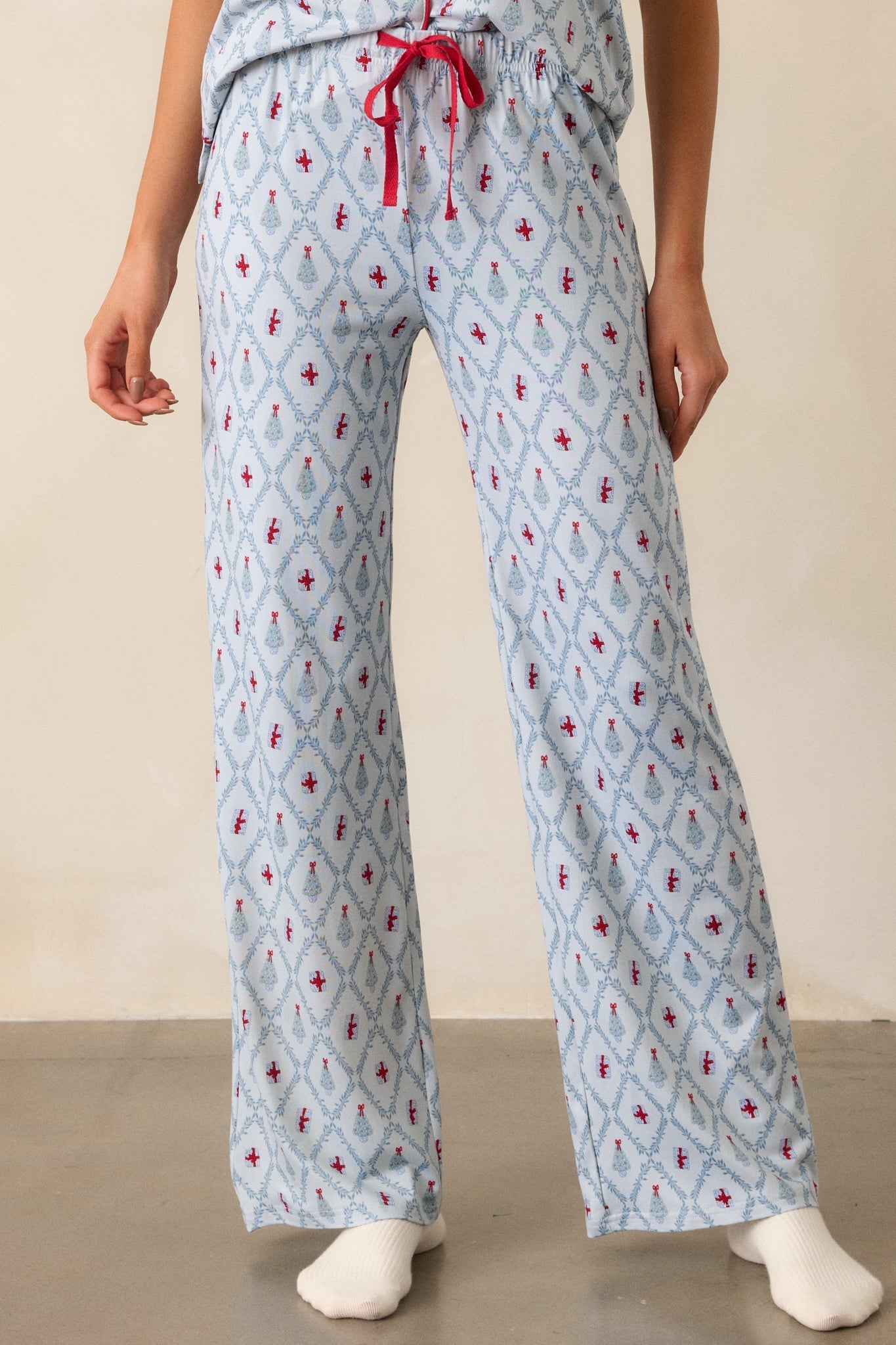 Baby It?s Cold Outside Light Blue Pajama Pants