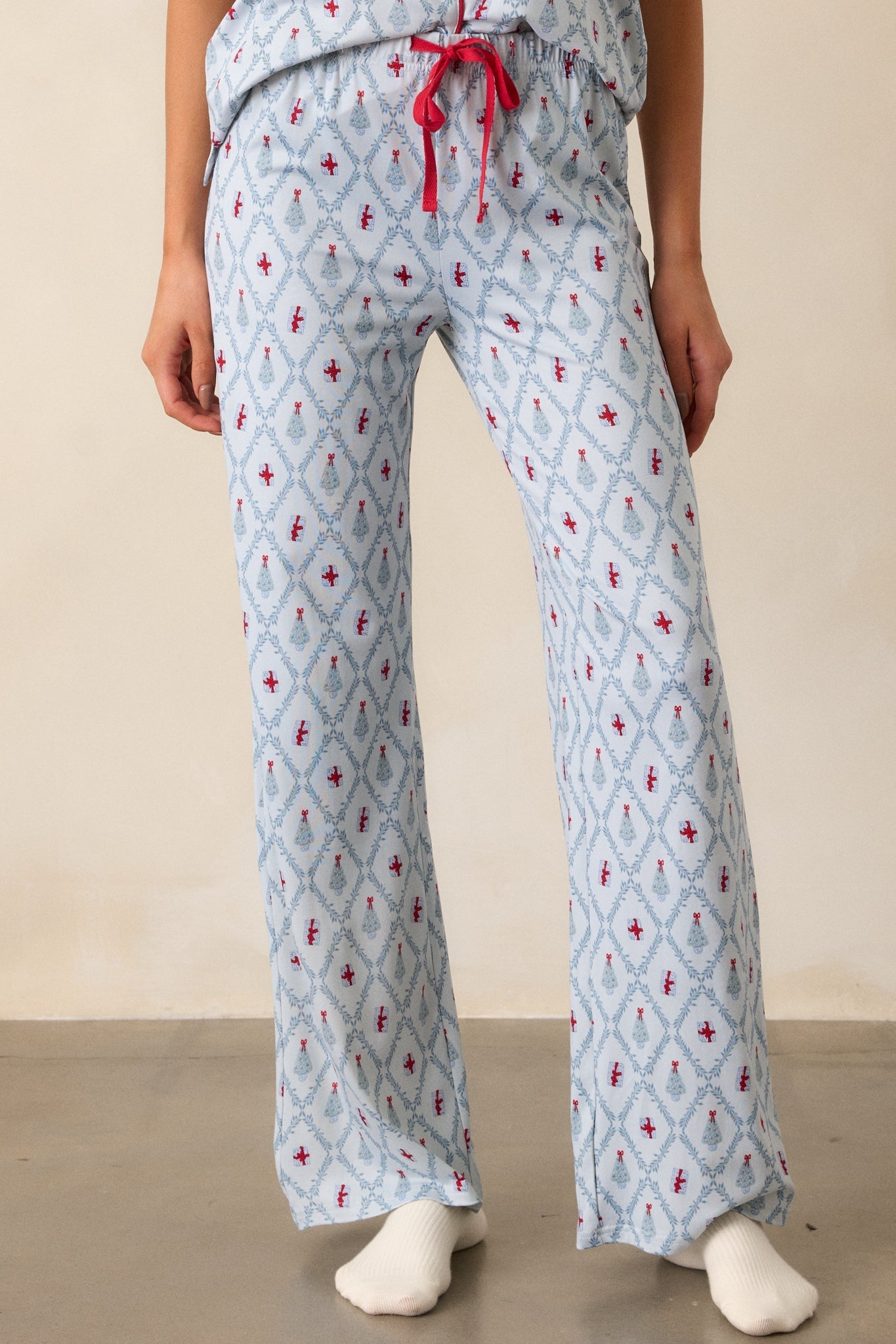 Baby It?s Cold Outside Light Blue Pajama Pants