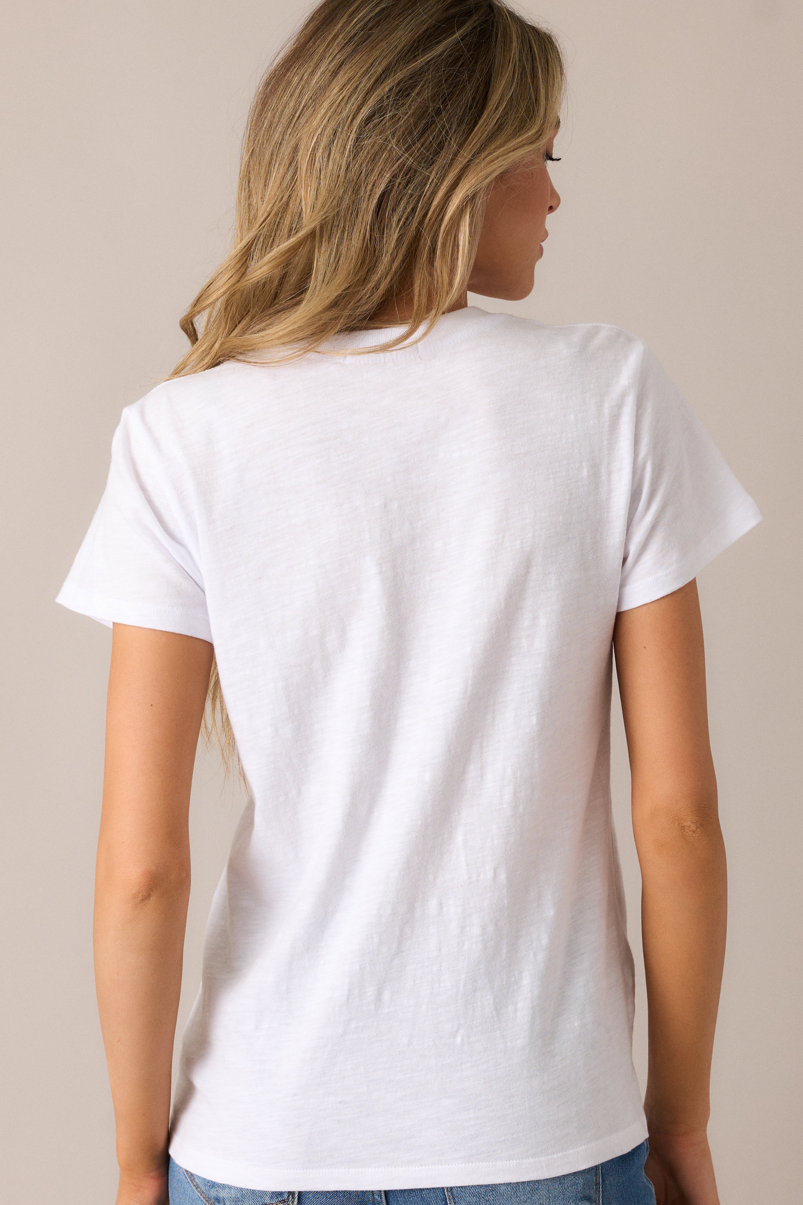 On The Road Again White Cotton Tee