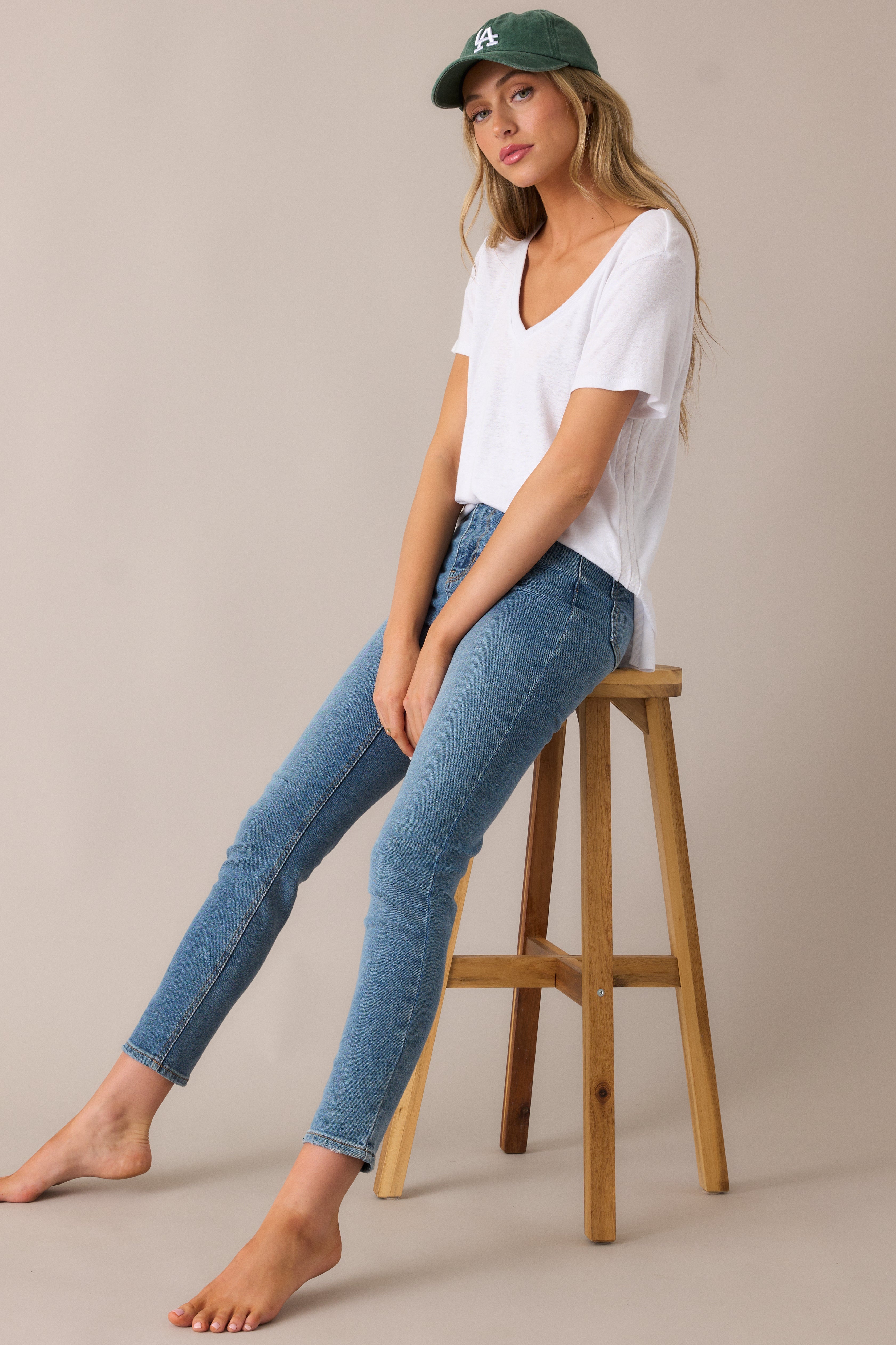 Common Ground Medium Wash Stretch Skinny Jeans