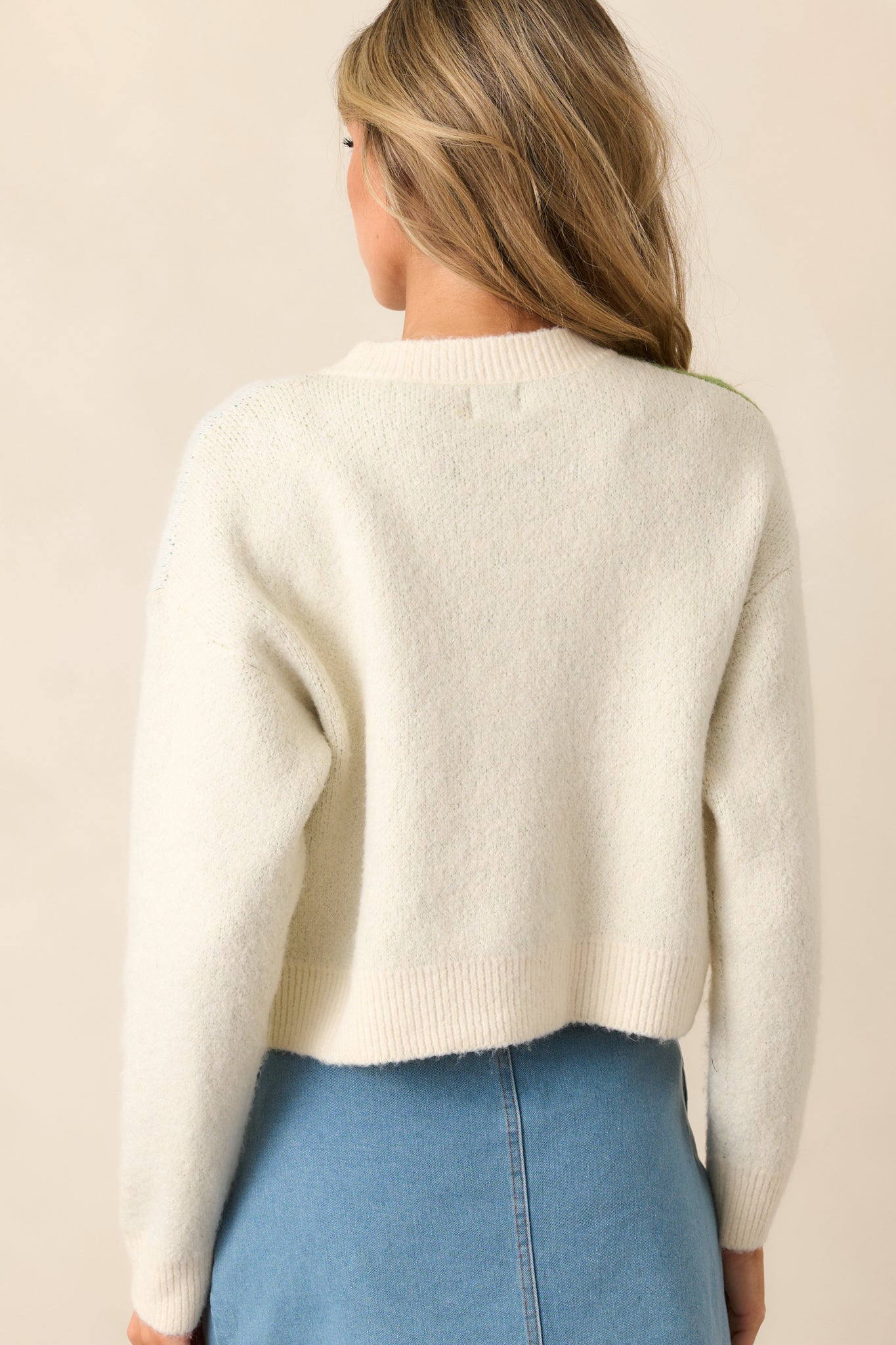 Picture Perfect Ivory Button Front Cardigan