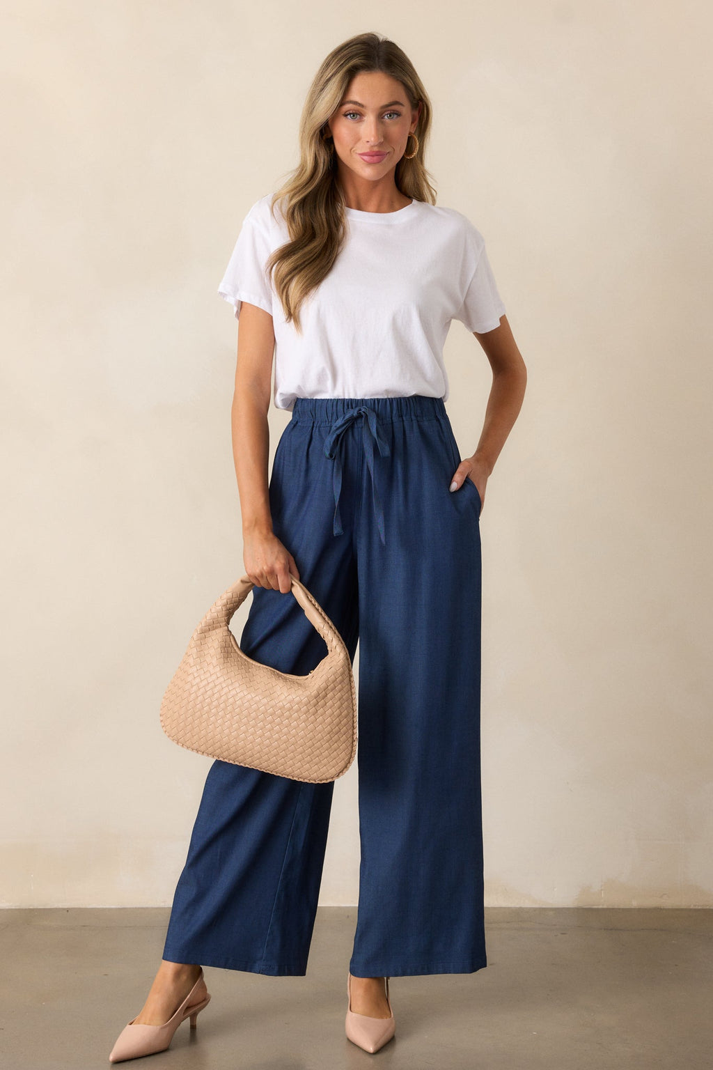 Moonlight Blues Dark Chambray Pants