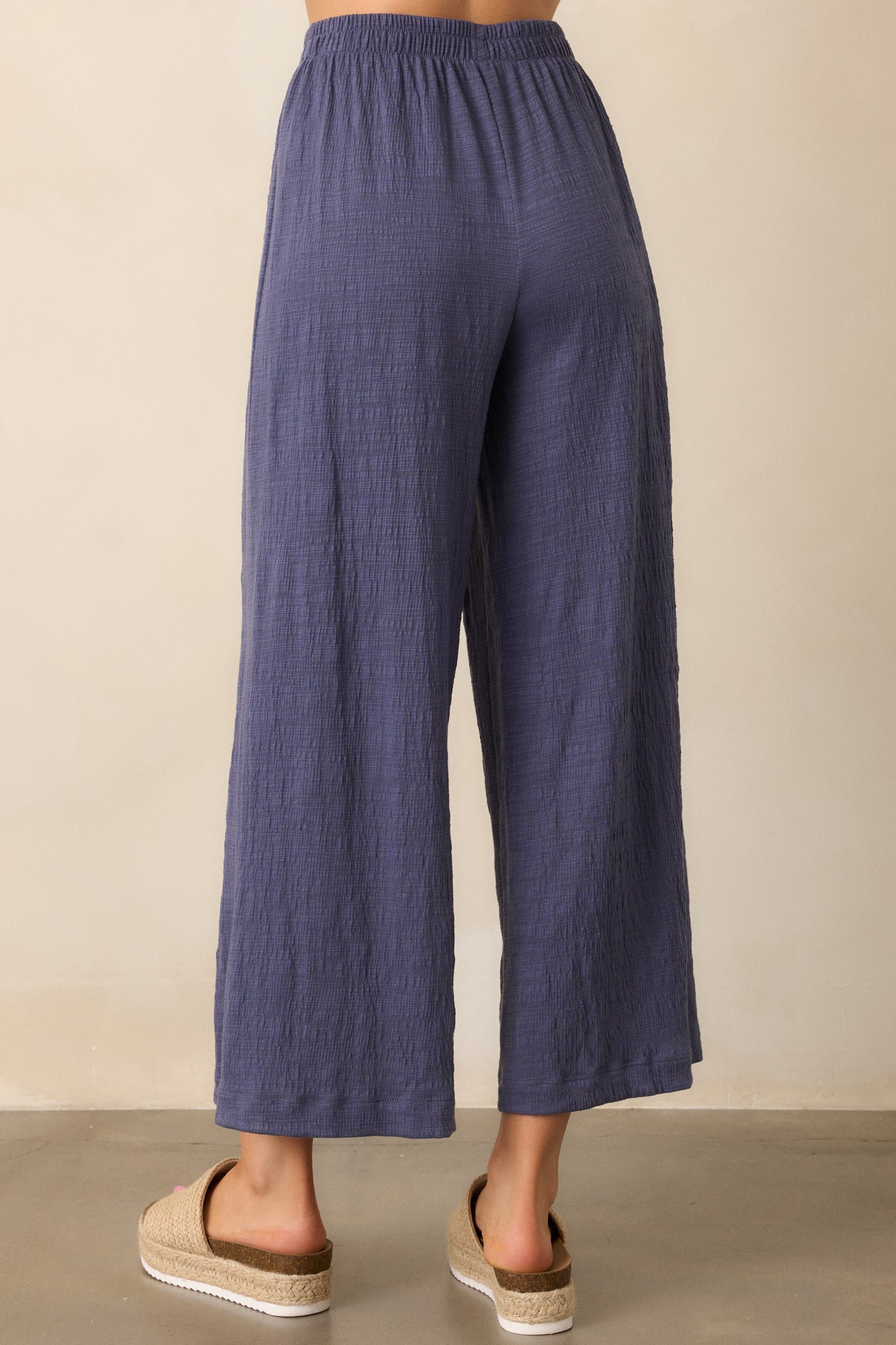 Z Supply Worn Blue Scout Textured Slub Pants