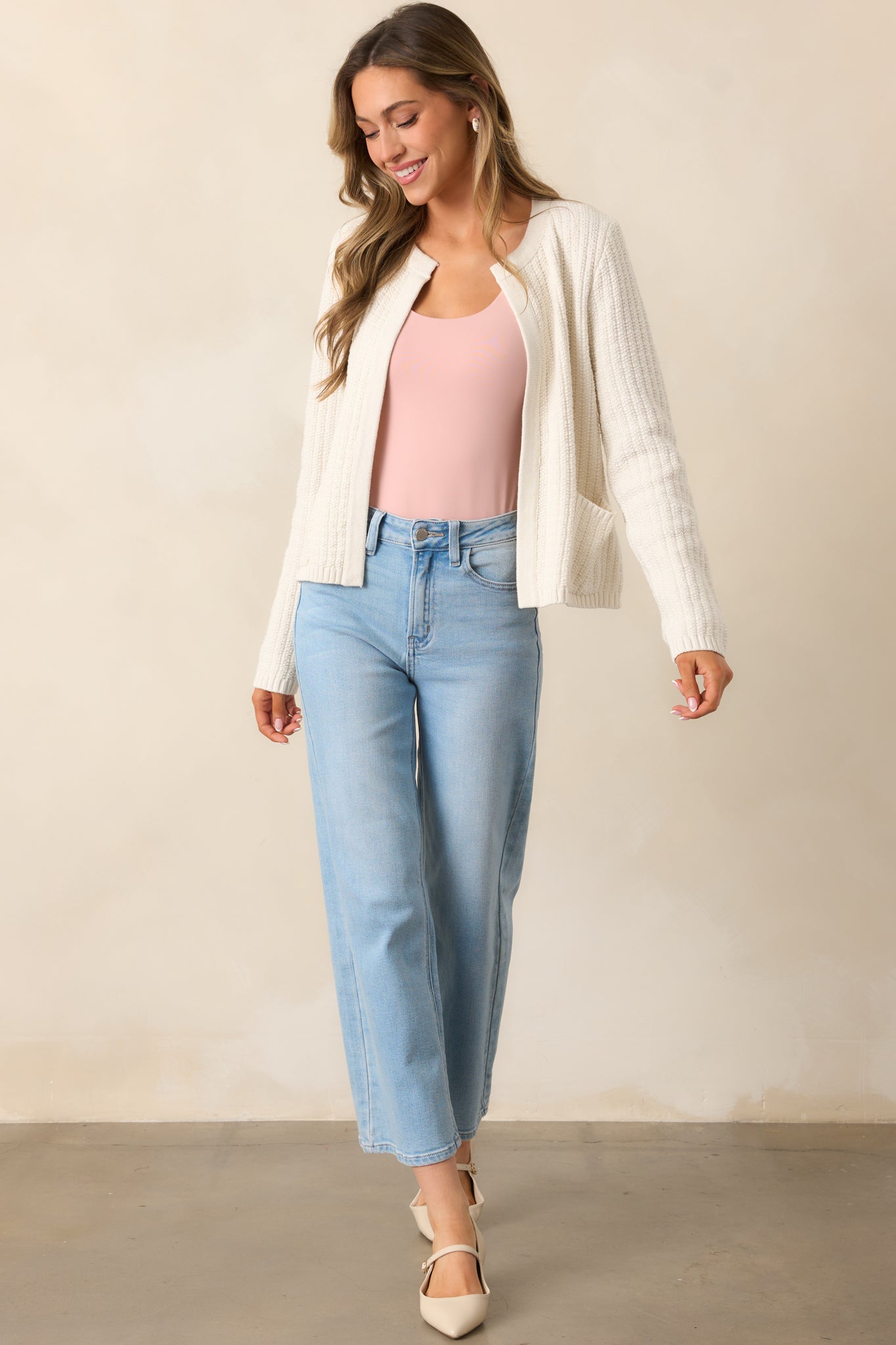 Which Chapter Ivory Knit Cardigan