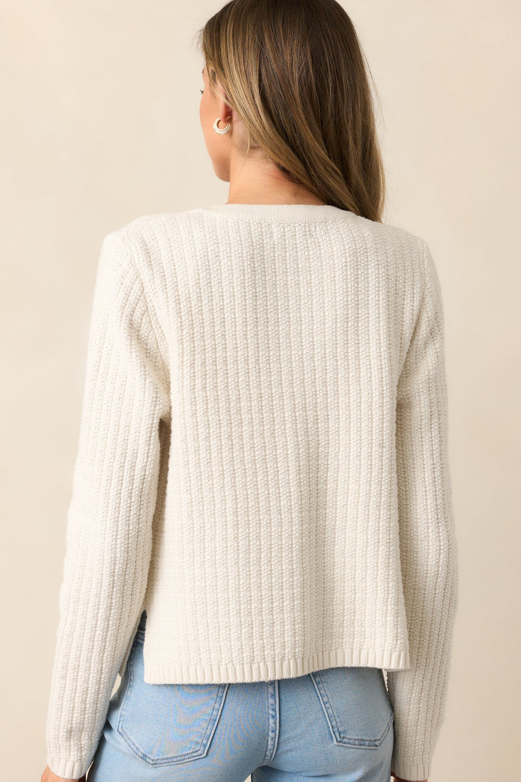 Which Chapter Ivory Knit Cardigan