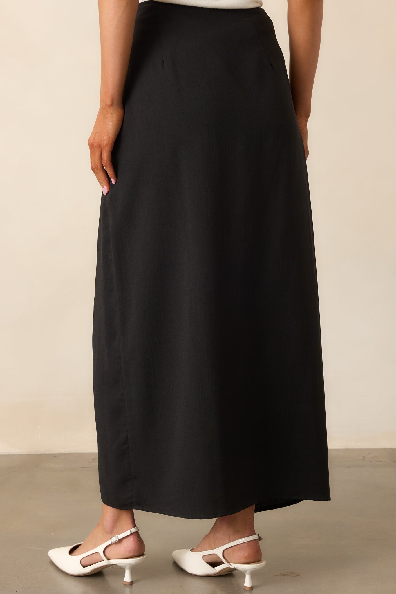 Nocturne Niche Black Midi Skirt