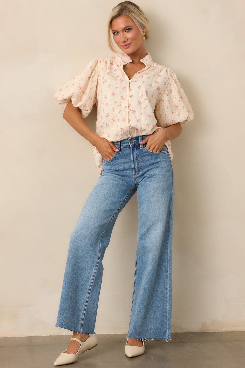 In The Countryside Medium Wash Straight Leg Jeans