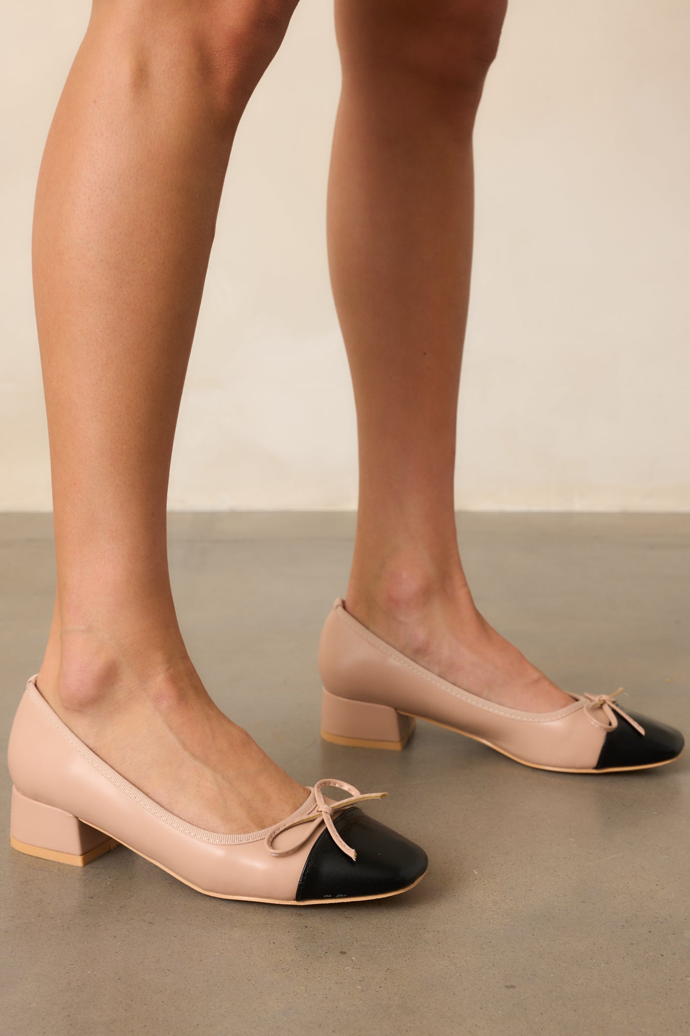 Cityscape Stride Beige Short Block Heels