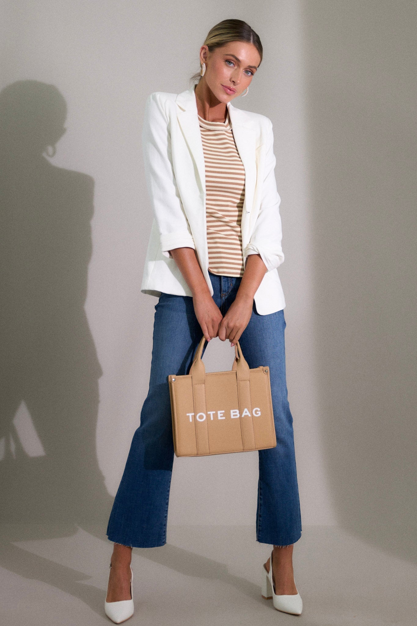 Did That Ivory 3/4 Sleeve Blazer