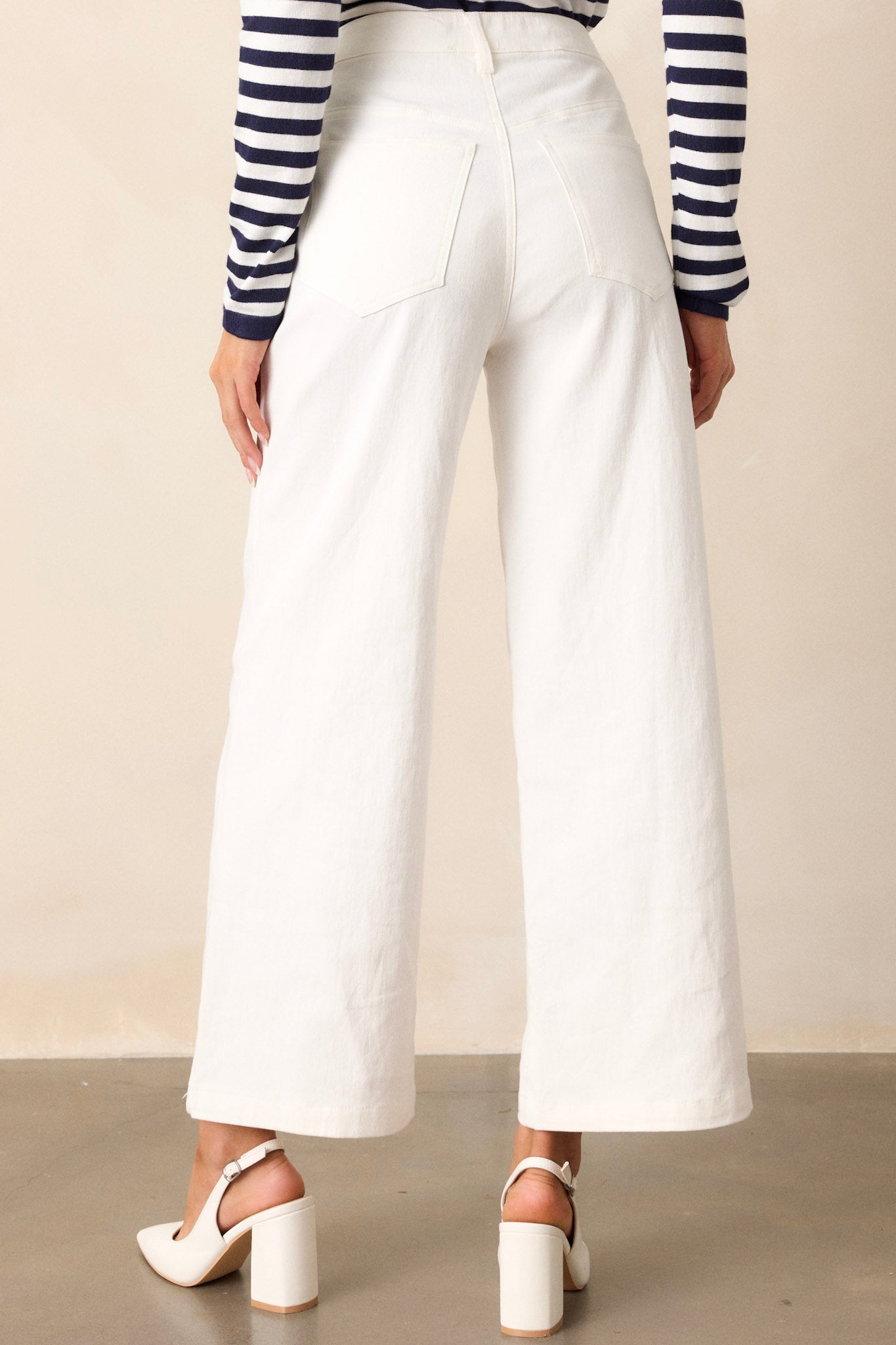 Urban Nomad Ivory Wide Leg Jeans
