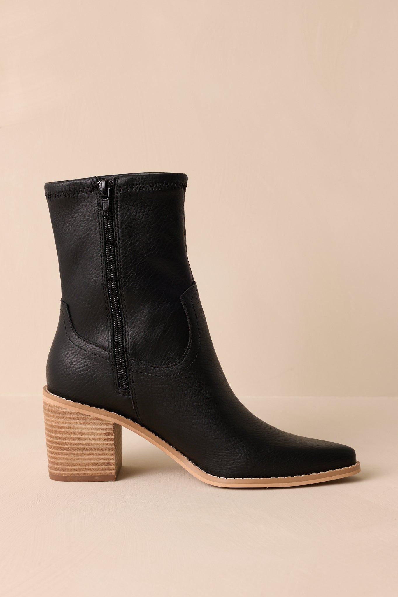 Stride In Style Black Ankle Boots